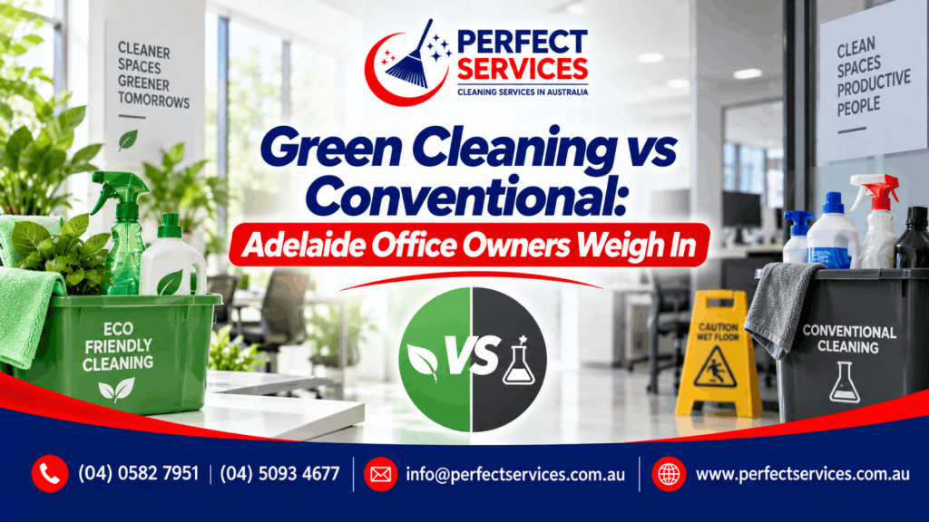 Green Cleaning vs Conventional: Adelaide Office Owners Weigh In