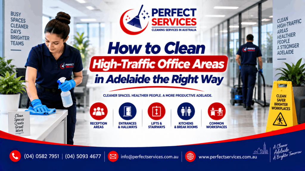 How to Clean High-Traffic Office Areas in Adelaide the Right Way