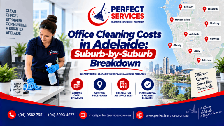 Office cleaning costs in Adelaide: suburb-by-suburb breakdown