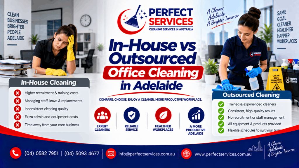 In-house vs outsourced office cleaning in Adelaide