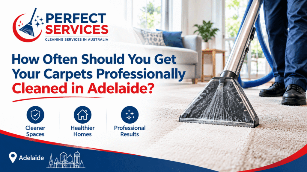 Carpets professionally cleaned in Adelaide